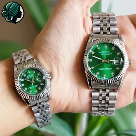 ساعت مچی مردانه رولکس دیت جاست بند استیل ضد آب کد 1046