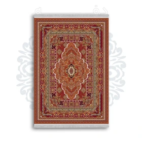 *جدید* فرشینه از جنس پارچه شانل مخمل ترک طرح فانتزی برند دفه کد 1267