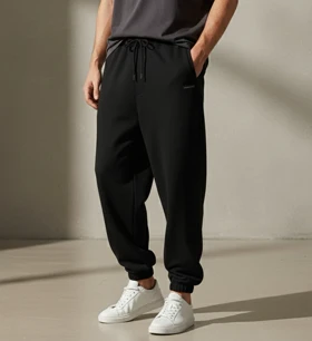 شلوار جاگر پارچه دورس 3 نخ داخل کرکی