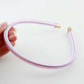 تل سر دخترانه طرح لمه (صورتی روشن)