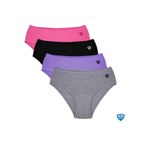 شورت زنانه ضدحساسیت مودال تاپیک بسته 4 عددی رنگی مدل پانیذ