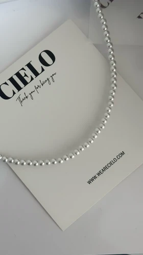 گردنبند ظریف مرواریدی