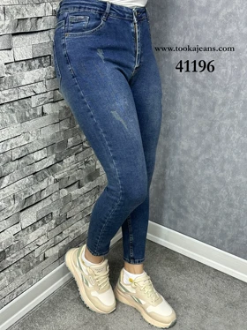 شلوار اسکینی سرمه ای تینت قد90