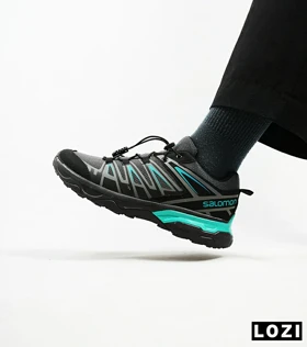 کفش کتانی بزرگ پا مشکی آبی دریایی سالومون Salomon X ULTRA