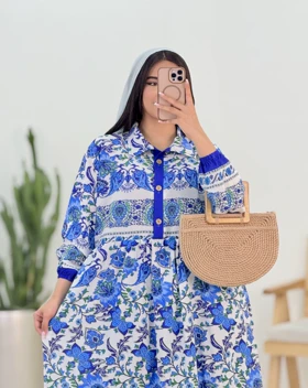 پیراهن طرحدار شکیبا(38)کد:5327