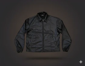 کت چرم باکسی آستین کش