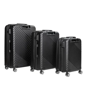 چمدان ماژرو مدل Arghavan-Plus-3X مجموعه 3 عددی (مشکی)
