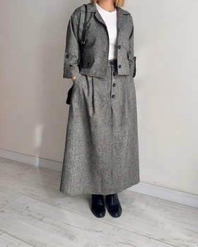 ست کت و دامن Tinto (نوک مدادی)