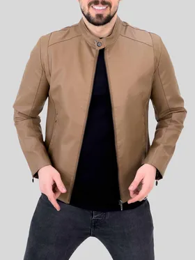 کت چرم 2301 کرم