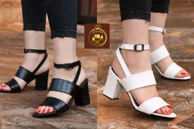 صندل مجلسی زنانه دور مچی پاشنه‌دار مدل نگار
