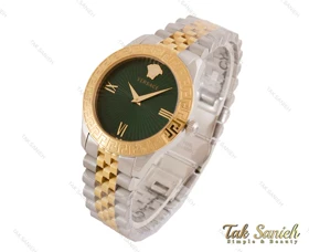 ساعت مچی ورساچه زنانه طلایی نقره ای صفحه سبز Versace-3945-L