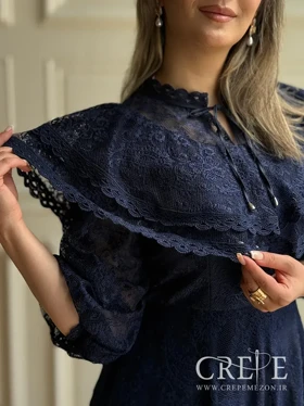 پیراهن گیپور جلو چین