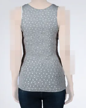 تاپ زنانه طرح دار ملانژ
