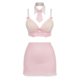 کاستوم چهارتیکه معلمی رنگ صورتی برند کریشنا کد 1888