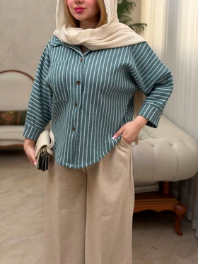 شومیز بافت راه راه 3521