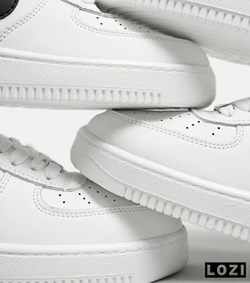 کفش کتانی بزرگ پا سفید مشکی NIKE AIR FORCE مدل 5686