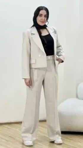 ست کراپ وشلوار بزایاق