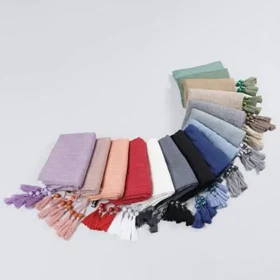 شال کتان راه راه 20338