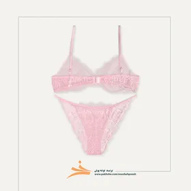 ست صورتی فنردار فانتزی مصرفی برند نوشه پوش