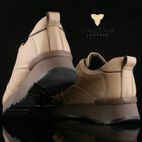 کفش روزمره زنانه چرم یلسان مدل ناتاشا کد 632-GN