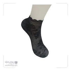 جوراب مچی شیشه ای زنانه طرح دار