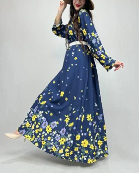 پیراهن کلوش طرح نیلوش PR7356