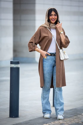 مانتو مازراتی ملانژ یقه دالی