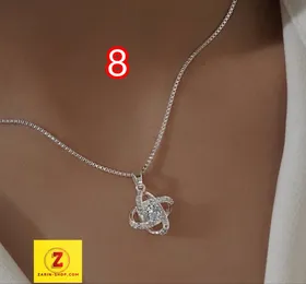 گردنبند زنانه استیل با آبکاری نقره