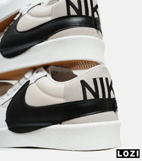 کفش نایک مردانه و زنانه سفید کرم مشکی Nike Blazer Low 77 Jumbo