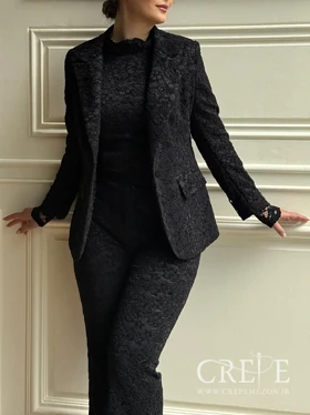 سه تیکه گیپور کت و شلوار و بلوز