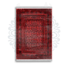 *جدید* فرشینه از جنس پارچه شانل مخمل ترک طرح فانتزی برند دفه کد 890