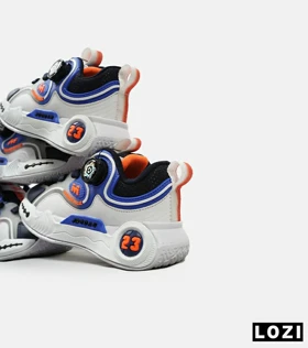 کفش کتانی بچه گانه سفید آبی سرمه ای 23 NIKE AIR JORDAN