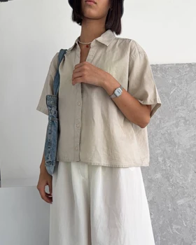 شومیز کرم BERSHKA🍨