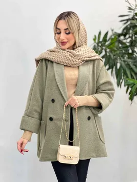 پالتو چهاردکمه یقه آرشال