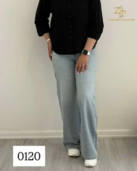 شلوار جین بگ زنانه کد 0120