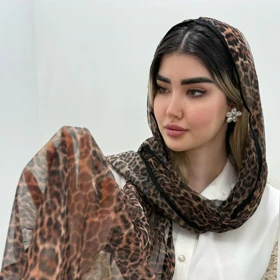 شال چاپی پلنگی