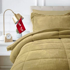 روتختی مینیمال کتان مخمل طرح مربع