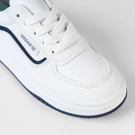 کفش اسپرت و راحتی زنانه و دخترانه رنگ سفید سرمه ای کد M136