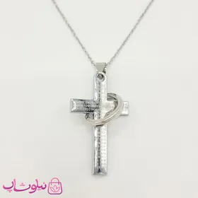 گردنبند دخترانه طرح صلیب و حلقه