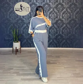ست نیم‌تنه و شلوار کد:7459