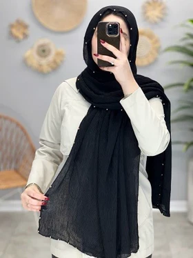 02445- شال میکس مشکی