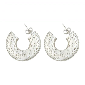 گوشواره زنانه مجلسی آبکاری نقره