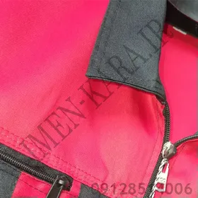 کاپشن و شلوار کار سیلوری مشکی قرمز