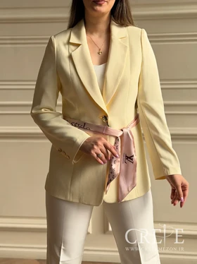 کت تک دکمه کمردار دیور