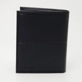 کیف پول مردانه جیبی چرم صنعتی (فوم) دور دوخت طرح چرم تک Charmtak کد 18208س (مشکی1)