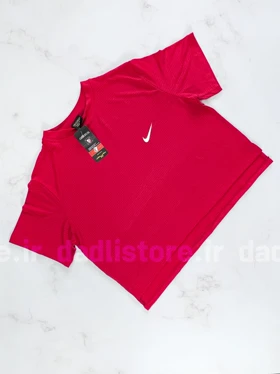 کراپ تاپ ورزشی آستین کوتاه بغل چاک‌دار نایکی Nike