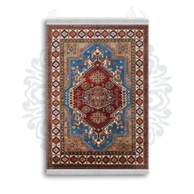 *جدید* فرشینه از جنس پارچه شانل مخمل ترک طرح فانتزی برند دفه کد 1834
