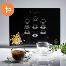 ست فنجان و نعلبکی چای خوری طرحدار