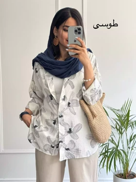 مانتو شومیزی کاتلین ( دارای ایراد جزئی )