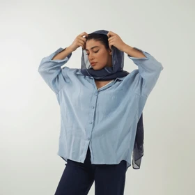 شومیز پری (آبی آسمانی)